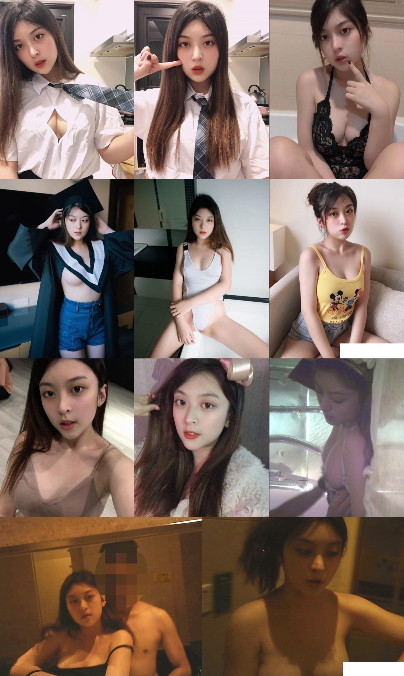 堀口真希+出演過幾部戲的高颜值大眼睛美少女酒店被潜规则